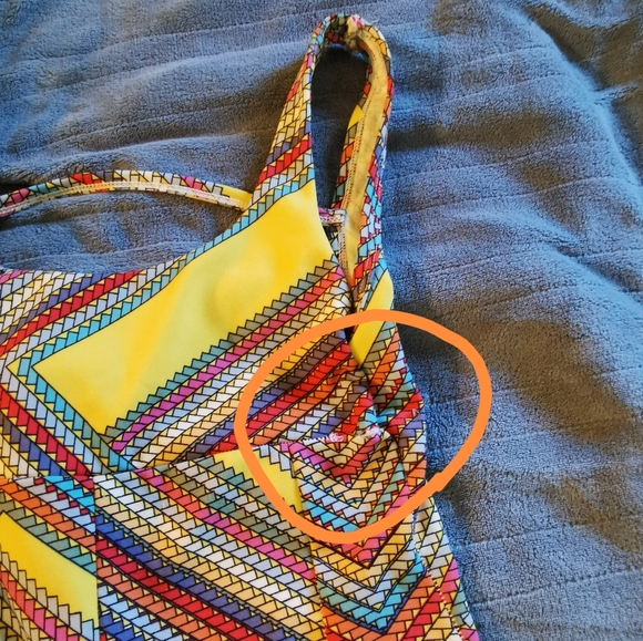 Yellow geometric full My Corpo Lindo Bodysuit S/M - Picture 5 of 6